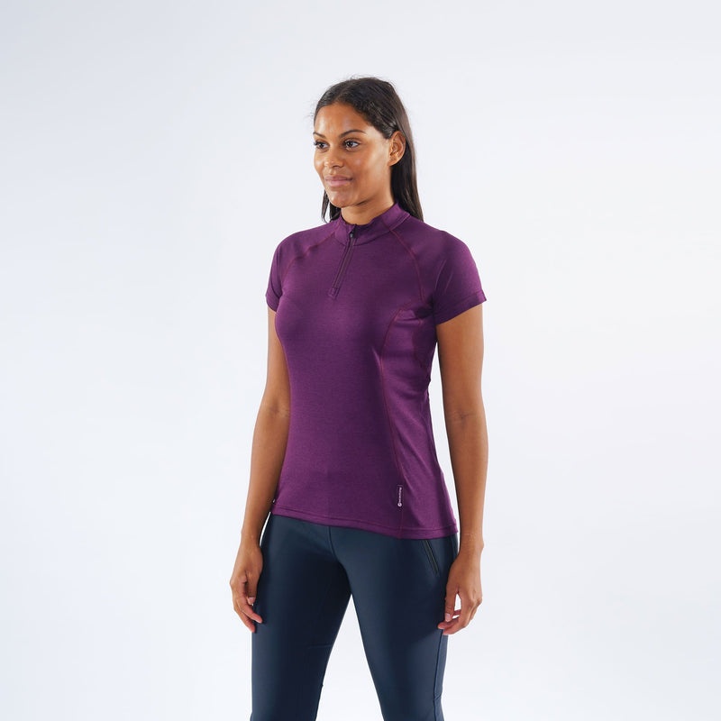 Tricou Montane Dart Zip Dama Violet | WT3529614