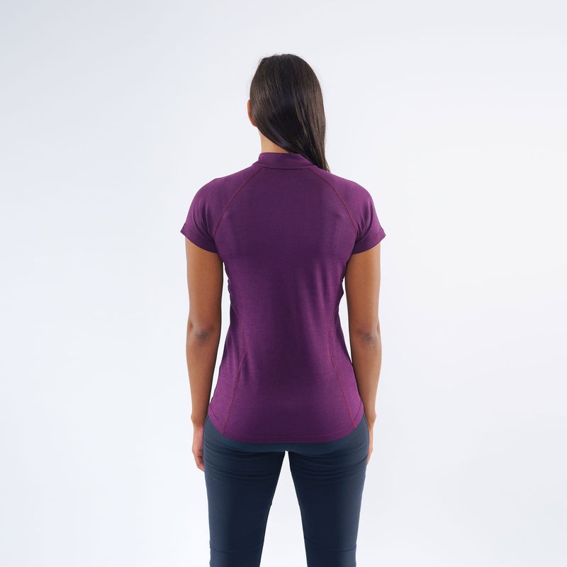 Tricou Montane Dart Zip Dama Violet | WT3529614