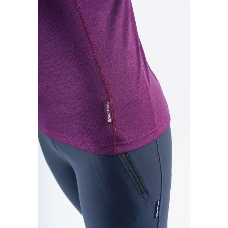 Tricou Montane Dart Zip Dama Violet | WT3529614