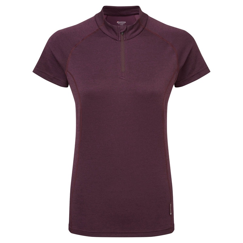 Tricou Montane Dart Zip Dama Violet | WT3529614