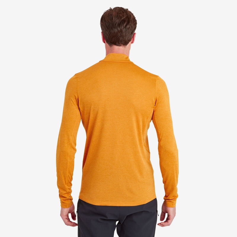 Tricou Montane Dart Zip Neck Barbati Portocalii | IE0375468