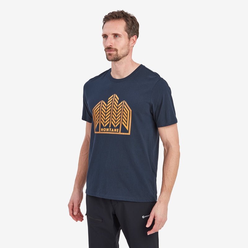 Tricou Montane Forest Barbati Albastri | JQ7234590