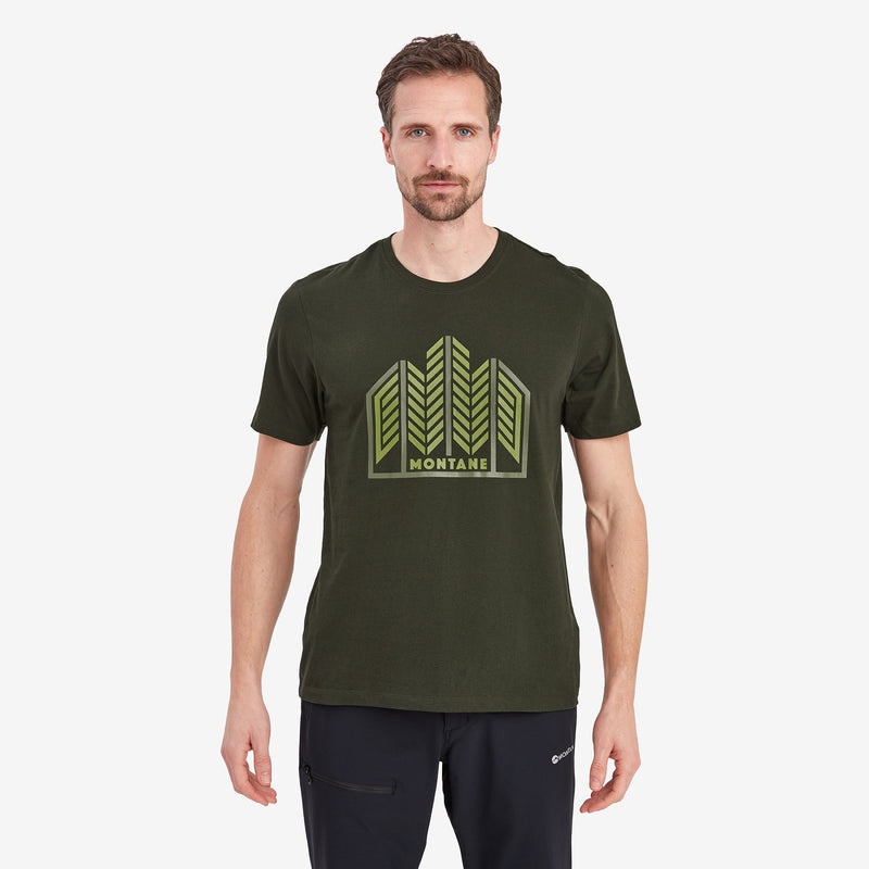 Tricou Montane Forest Barbati Verzi Inchis | HU2361549