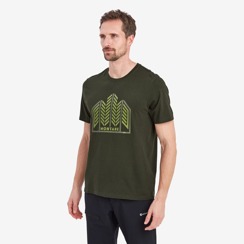 Tricou Montane Forest Barbati Verzi Inchis | HU2361549