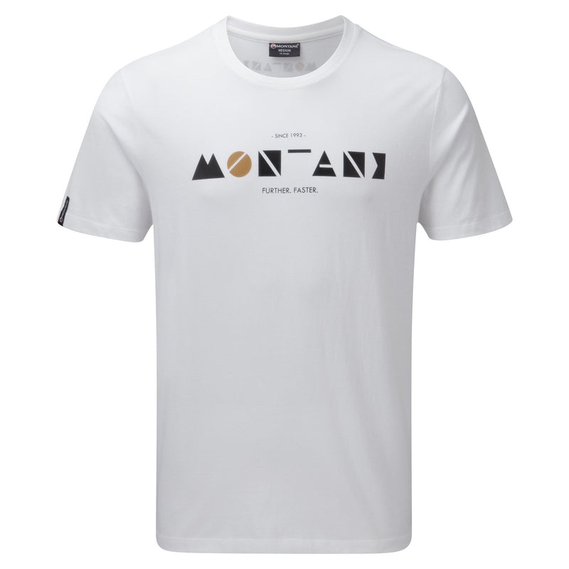 Tricou Montane Geometry Barbati Albi | RX1487392