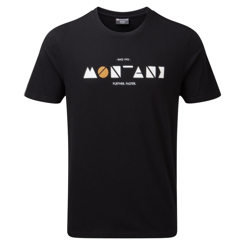 Tricou Montane Geometry Barbati Negrii | OF2356897