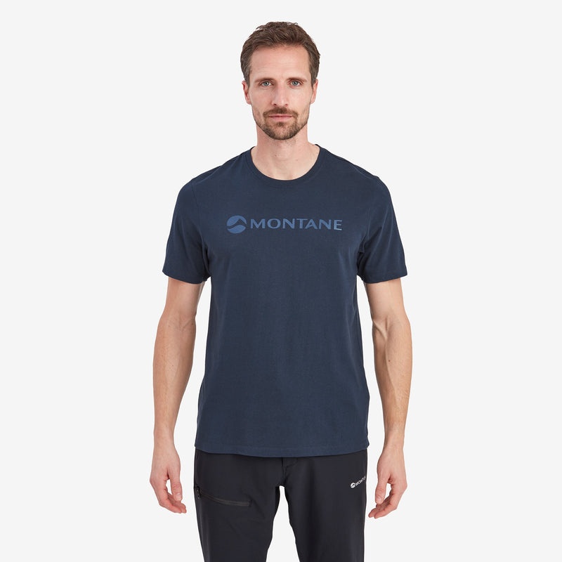 Tricou Montane Mono Logo Barbati Albastri | DT0538764