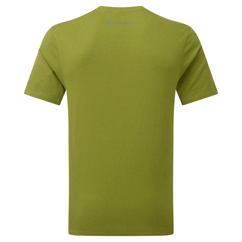 Tricou Montane Mono Logo Barbati Verzi Inchis | ZI5178263